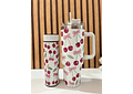 🌸🍒 DÚO DE TERMO VACUUM FLORES/ CEREZAS MODEL #3263-B  🍒🌸