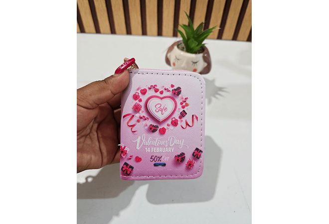 CARTERITA/MONEDERO LOVE VARIOS DISEÑOS (AL AZAR) MOD# WYD-26