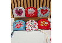 MONEDERO SEMI OVALADO DISEÑO LOVE MOD# WYD-28