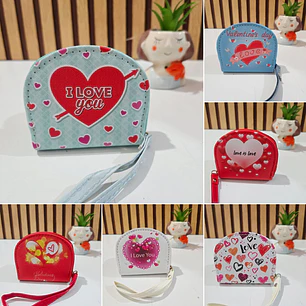 MONEDERO SEMI OVALADO DISEÑO LOVE MOD# WYD-28