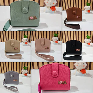 CARTERA/MONEDERO LOVE CON BROCHE MOD# WLW-5-51