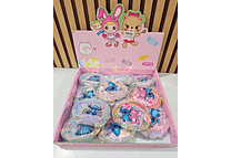 MONEDERO STITCH SEMI OVALADO ACABADO TORNASOL MOD# 12X