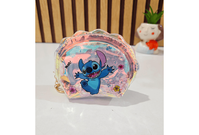 MONEDERO STITCH SEMI OVALADO ACABADO TORNASOL MOD# 12X