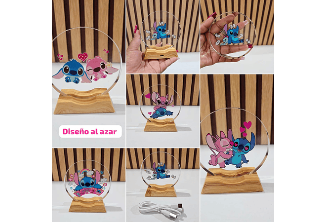 LÁMPARA DISEÑO STITCH MOD# ESP10A (AL AZAR)