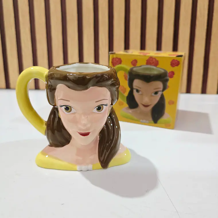 TAZA DE CERÁMICA PRINCESA BELLA 300ML  MOD: PYM-011 2