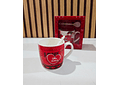 JUEGO DE TAZA CON CUCHARA EN CAJITA AMOR Y AMISTAD  VARIOS MOD: LA888, 579, 886, 623...