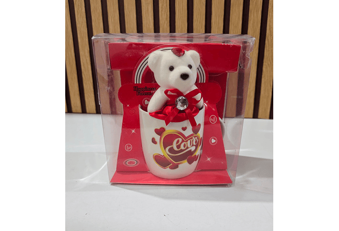 JUEGO DE TAZA OSITO EN CAJITA AMOR Y AMISTAD  VARIOS MOD:  R879,643,763,879