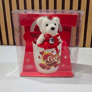 JUEGO DE TAZA OSITO EN CAJITA AMOR Y AMISTAD  VARIOS MOD:  R879,643,763,879