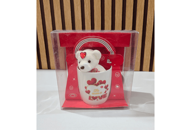 JUEGO DE TAZA OSITO EN CAJITA AMOR Y AMISTAD  VARIOS MOD:  R879,643,763,879