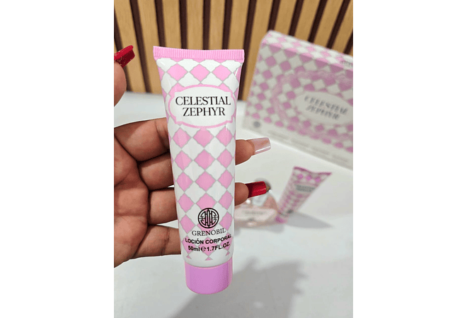 SET DE FRAGANCIA + LOCIÓN + CREMA +GEL DE DUCHA CELESTIAL ZEPHYR(GRENOBIL) MOD# i708