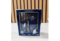 SET DE FRAGANCIA + CREMA SPICIELA GRENOBIL PARA CABALLERO (AZUL)MOD# i762
