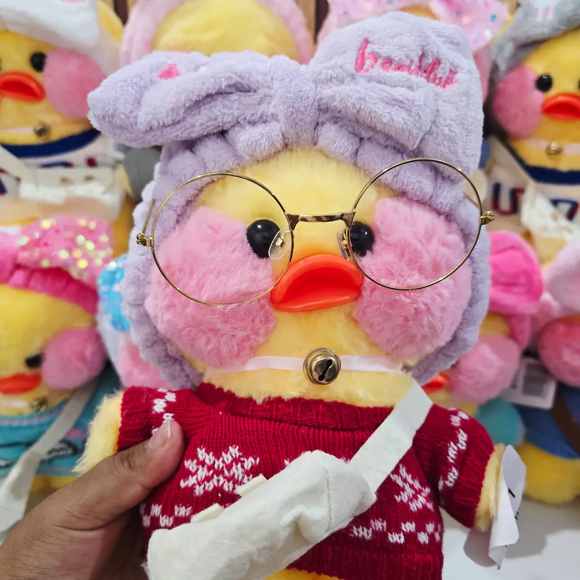 PELUCHE PATITO CON LENTES MODELOS AL AZAR CÓD #F111 3
