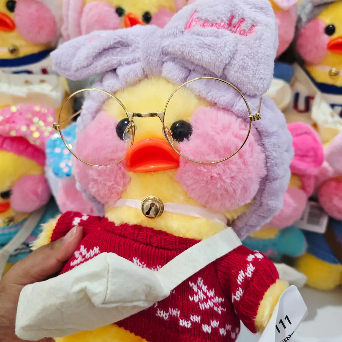 PELUCHE PATITO CON LENTES MODELOS AL AZAR CÓD #F111 5
