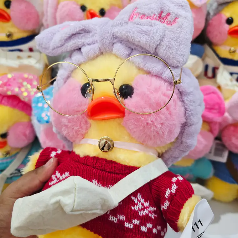 PELUCHE PATITO CON LENTES MODELOS AL AZAR CÓD #F111 5
