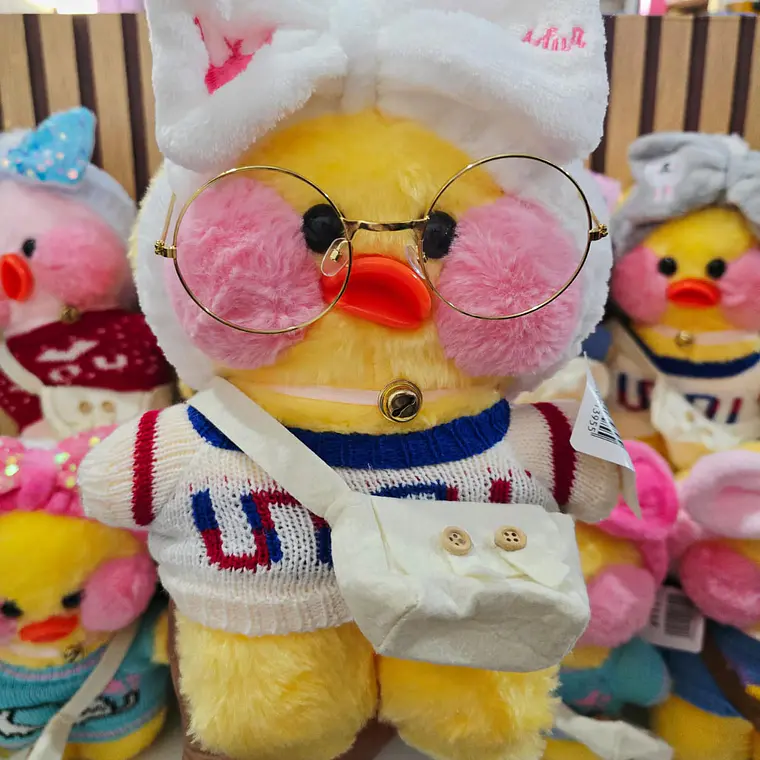 PELUCHE PATITO CON LENTES MODELOS AL AZAR CÓD #F111 6