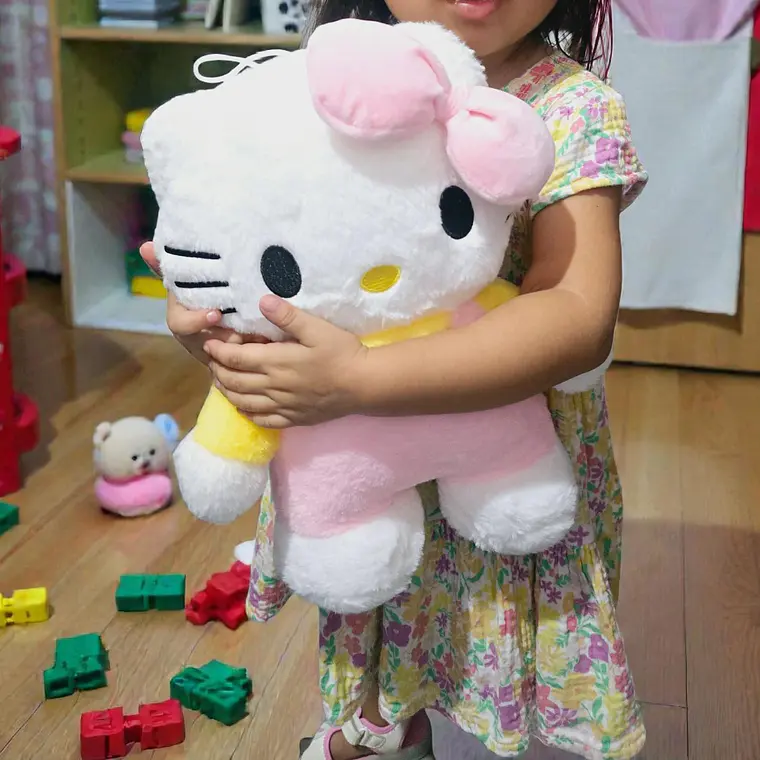 PELUCHE HELLO KITTY (AMARILLO - ROSA)MOD# WB111-9 4