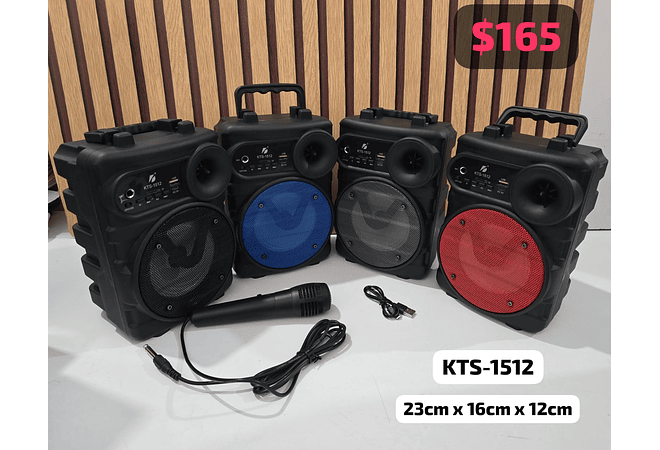 BOCINA INALÁMBRICA VARIOS MODELOS # KTS-1512, RFR-249