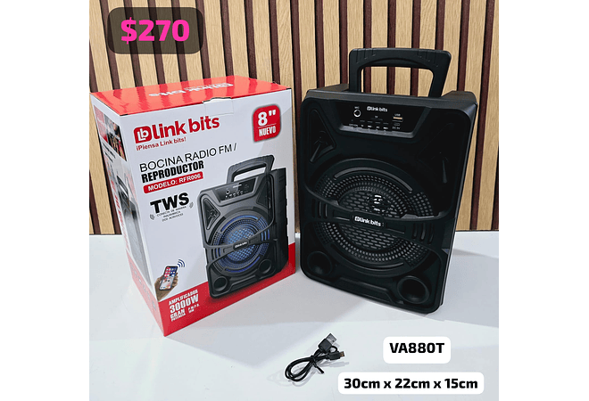 BOCINA INALÁMBRICA VARIOS MODELOS # KTS-1512, RFR-249