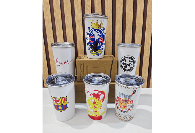 VASITO MÁGICO CLUBES DE FUTBOL DE 470ML (CAMBIA DE COLOR) MOD# 4009 ⚽