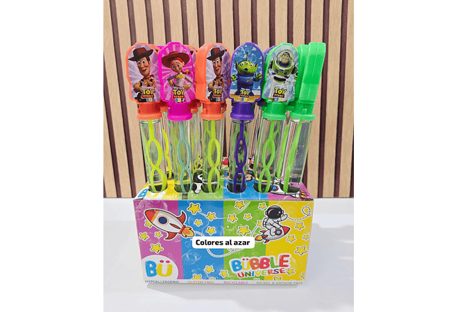 1 PZ BURBUJERO VARIOS PERSONAJES (COLORES AL AZAR)🫧