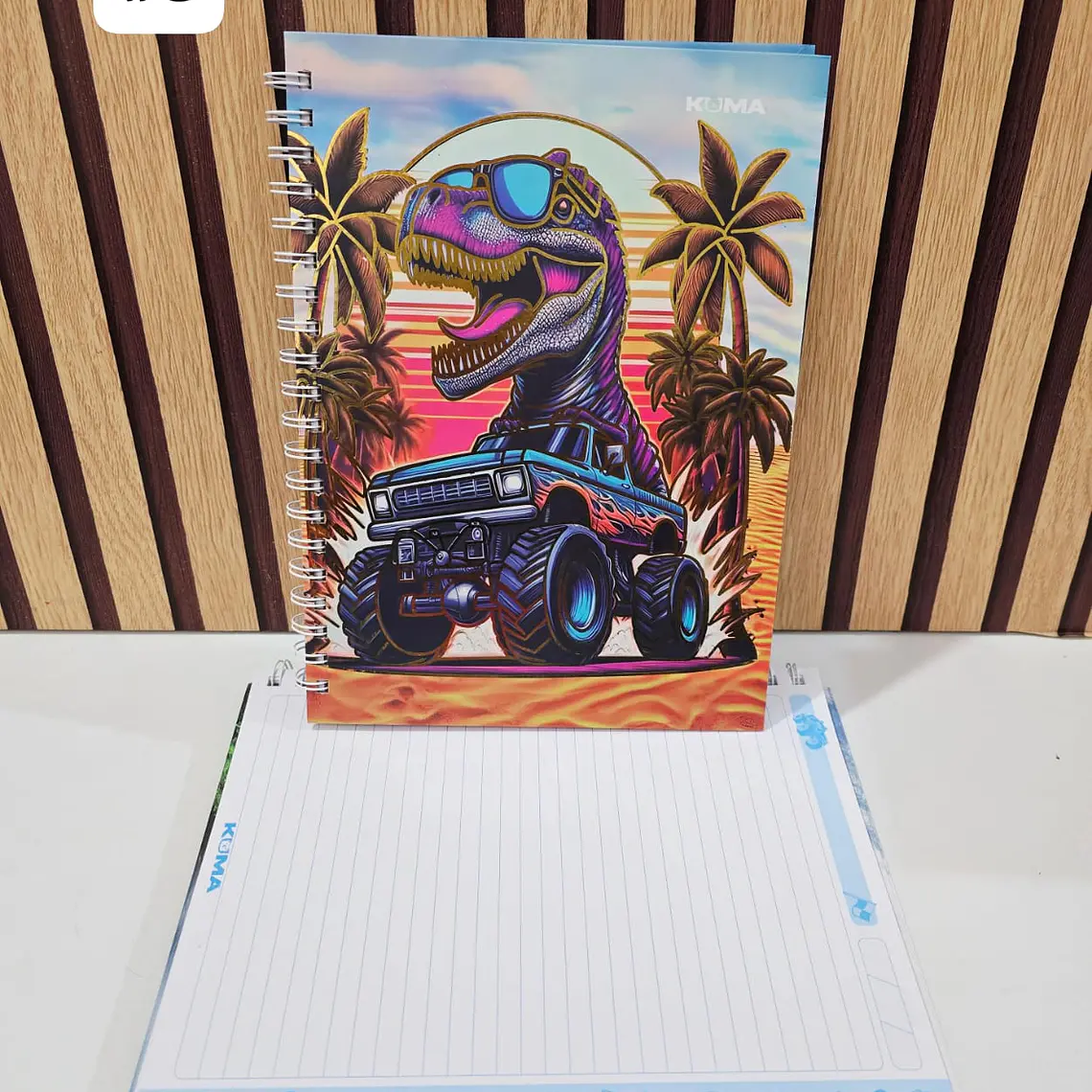 (RAYAS) LIBRETA 100 HOJAS  ESTAMPADO DINOSAURIO O ASTRONAUTA MOD# D100-8-R 🦖🪐 7