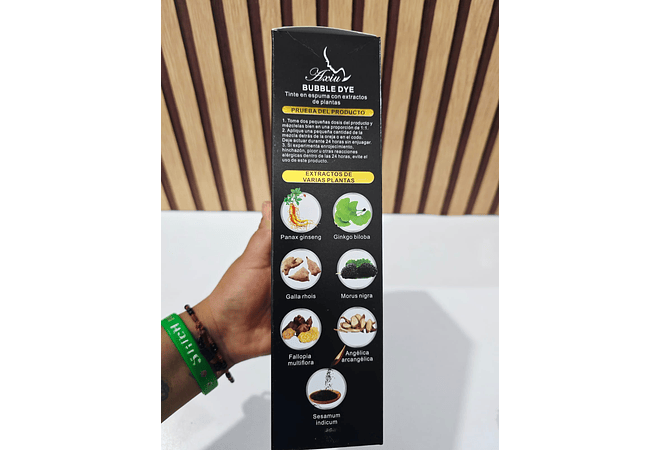 TINTE PARA CABELLO ESPUMOSO DE 500ML "BUBBLE BYE MOD# GRFOO20X