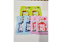 MASCARILLAS FACIALES CON EXTRACTOS DE FRUTAS AL AZAR MOD# HMM010IXB-10🍅🥝🫐