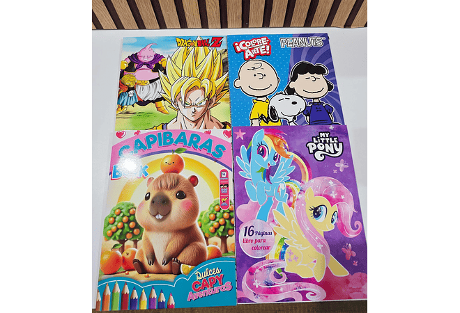 PAQ DE 3 LIBROS PARA COLOREAR VARIOS PERSONAJES DE NIÑA Y NIÑO(AL AZAR)🖍️