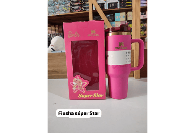 TERMO STANLEY 1.18L CON ASA SERIE BARBIE CAJITA DE COLOR MOD# V8B-40
