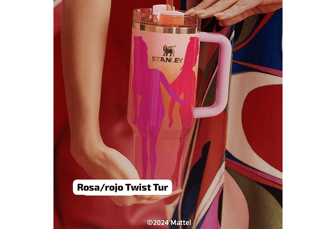 TERMO STANLEY 1.18L CON ASA SERIE BARBIE CAJITA DE COLOR MOD# V8B-40