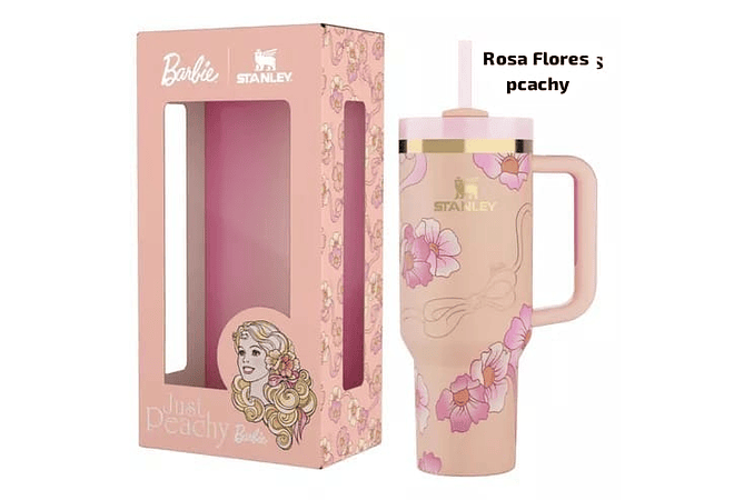 TERMO STANLEY 1.18L CON ASA SERIE BARBIE CAJITA DE COLOR MOD# V8B-40