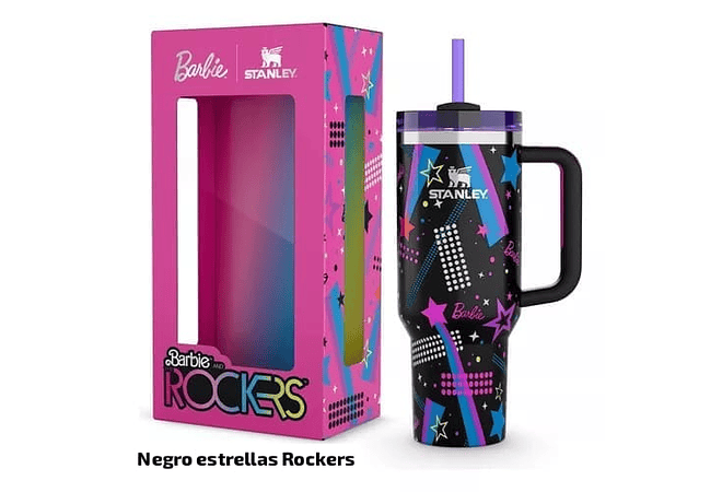 TERMO STANLEY 1.18L CON ASA SERIE BARBIE CAJITA DE COLOR MOD# V8B-40