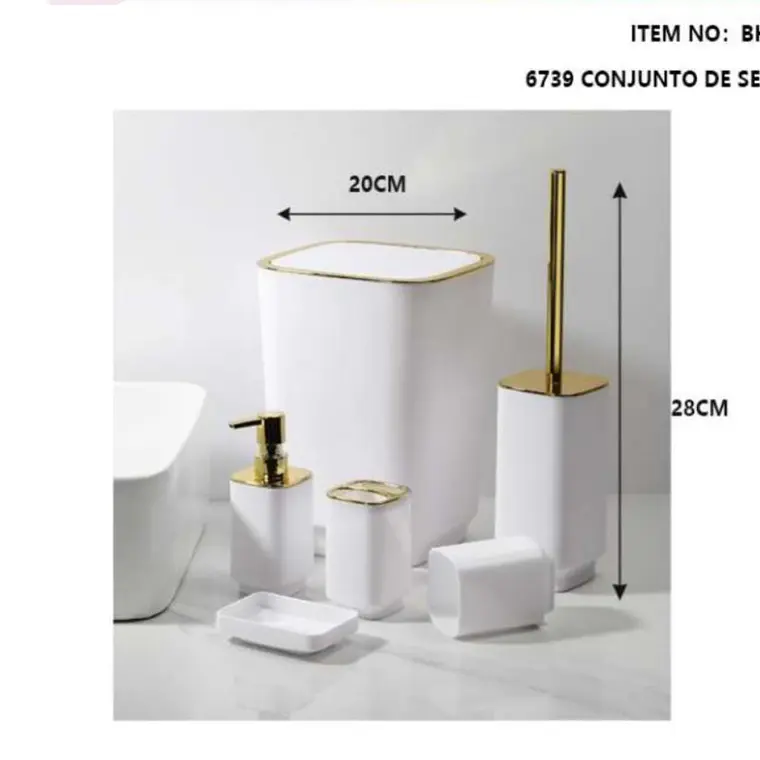 SET DE 6 PZ PARA BAÑO MOD# BH0204080 2