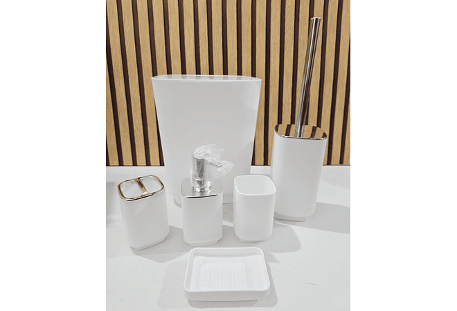 SET DE 6 PZ PARA BAÑO (BLANCO) MOD# BH0204082
