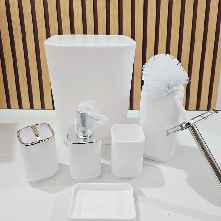 SET DE 6 PZ PARA BAÑO (BLANCO) MOD# BH0204082 4