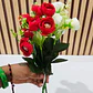 🌷RAMO CHICO DE FLORES BLANCAS O ROJAS MOD# M/SG4803  ❤️ - Miniatura 3