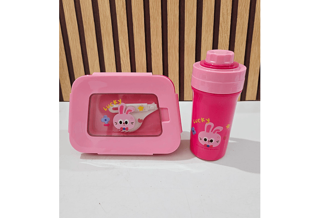 DUO TUUPER CON VASO DISEÑO ANIMALITOS MOD# 8868
