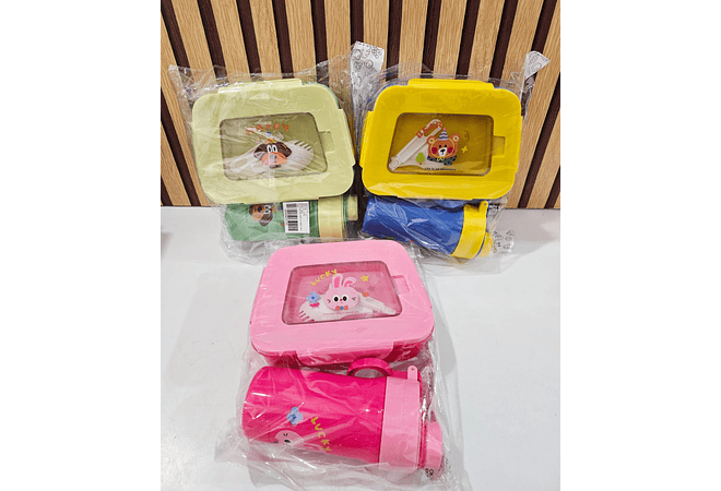 DUO TUUPER CON VASO DISEÑO ANIMALITOS MOD# 8868