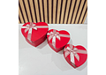 JUEGO DE 3 CAJITAS EN FORMA DE CORAZÓN PARA REGALO DE DIFERENTES TAMAÑOS 🎁