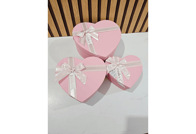 JUEGO DE 3 CAJITAS EN FORMA DE CORAZÓN PARA REGALO DE DIFERENTES TAMAÑOS 🎁