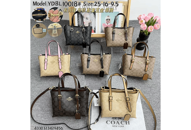 BOLSO DE MANO IMITACIÓN COACH MOD# YDBL10018