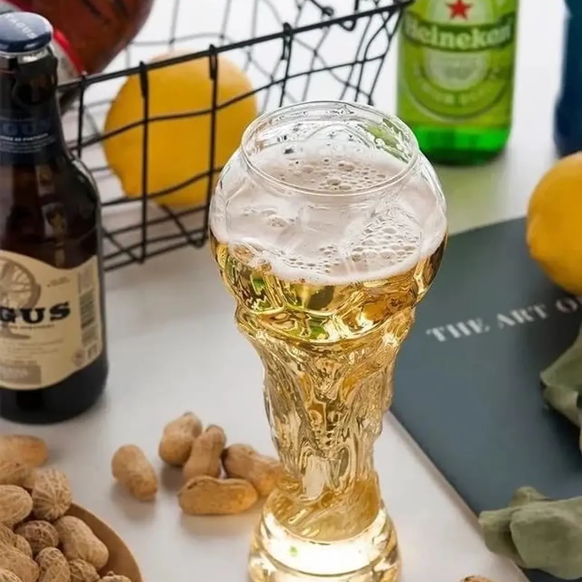 COPA DE PLÁSTICO TRANSPARENTE DEL MUNDIAL DE 900 ML🏆 2