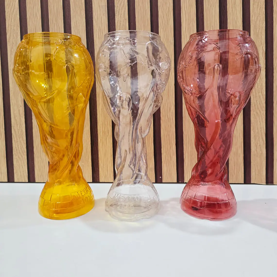 COPA DE PLÁSTICO TRANSPARENTE DEL MUNDIAL DE 900 ML🏆 5