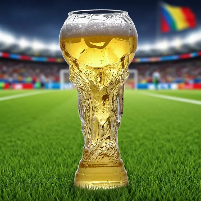 COPA DE PLÁSTICO TRANSPARENTE DEL MUNDIAL DE 900 ML🏆 7