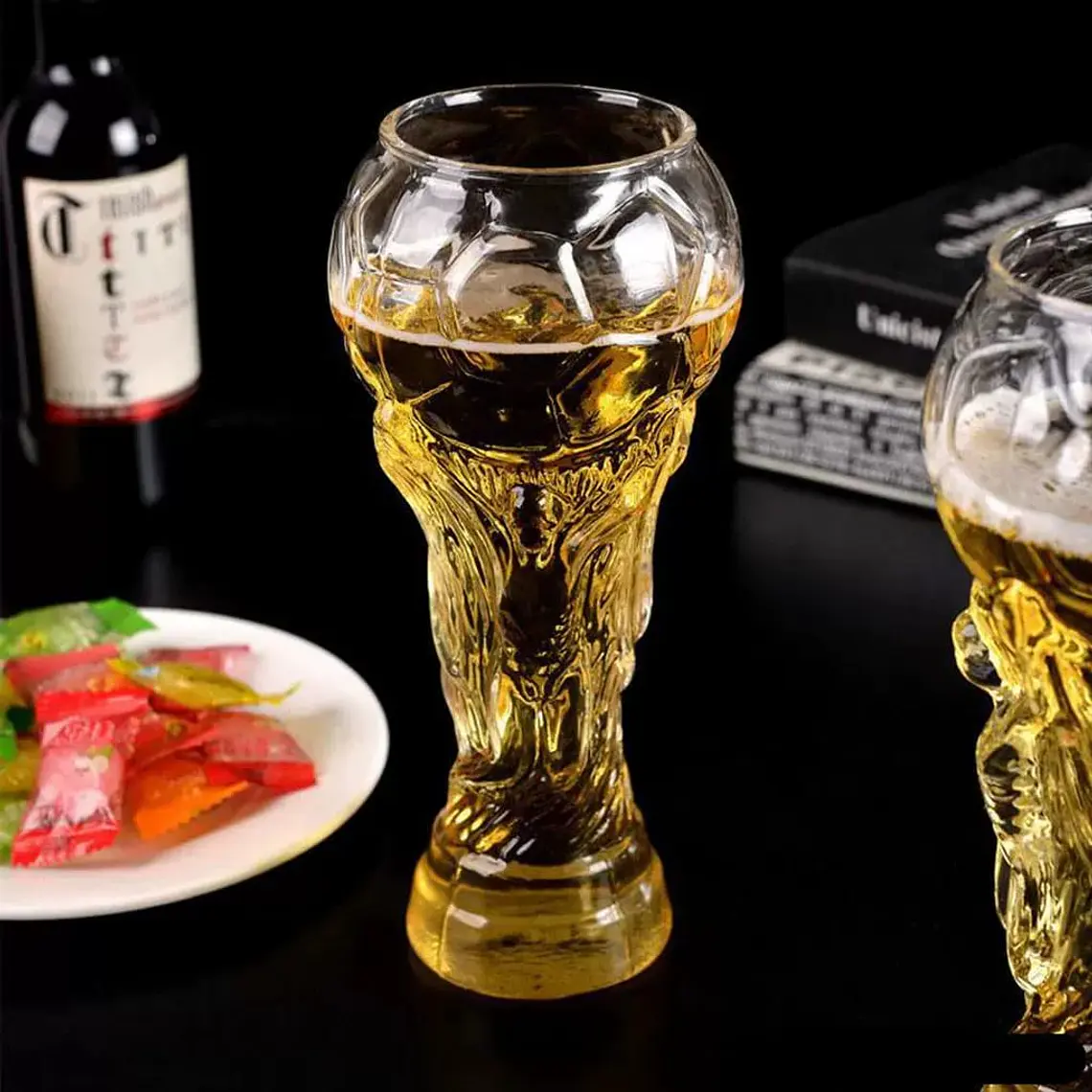 COPA DE PLÁSTICO TRANSPARENTE DEL MUNDIAL DE 900 ML🏆 8