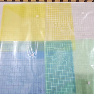 PAQ DE 6 FOLDERS TAMAÑO CARTA (CUADROS Y LISOS) MOD# CSA414 Y FC209