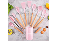 SET DE 12 UTENSILIOS GRANDES DE SILICONA PARA COCINA