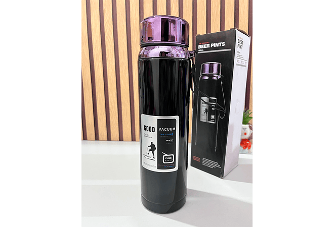 TERMO 1L BEER PINTS METALICO MOD #MB-53