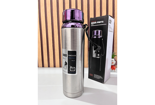 TERMO 1L BEER PINTS METALICO MOD #MB-53