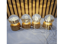 ESFERA DE CRISTAL GIRATORIA DIFERENTES DISEÑOS MOD# 358-041,042,043,044,045